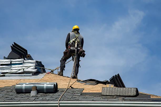 Professional Roof Replacement technician working in Fork, MD
